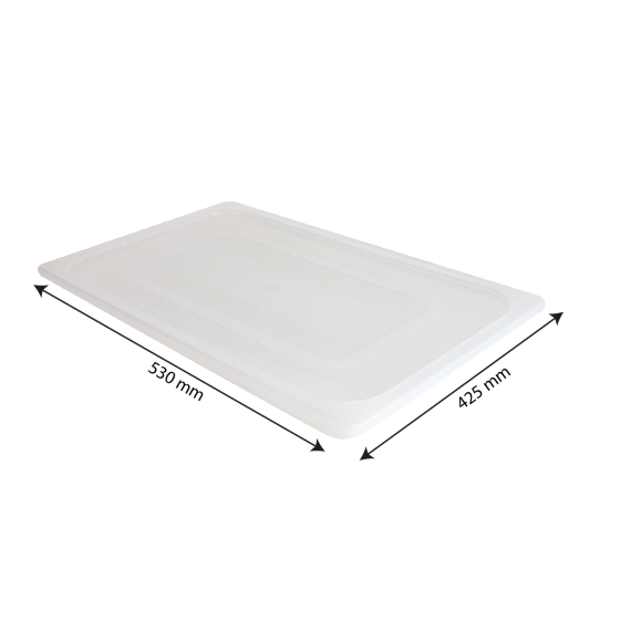 Couvercle pour bac Gastronorme GN 1/1 - transparent