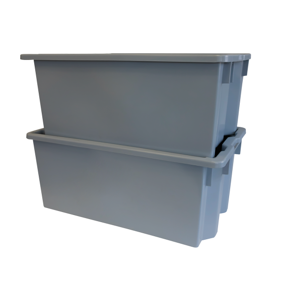 Bac empilable emboîtable 750 x 460 x 310 mm - 70 L - 2 couleurs