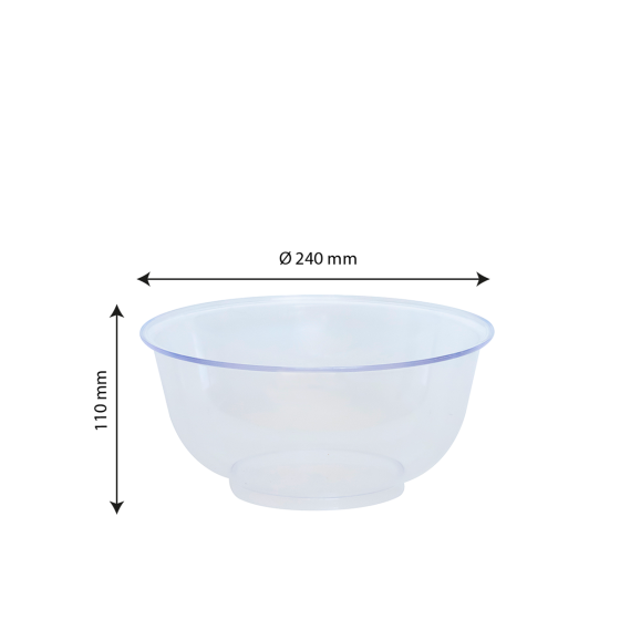 Preparation bowl 24 cm 2,5L - transparent