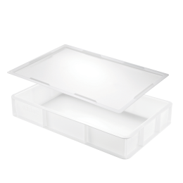 Lot bac à pâtons GN1/1 + couvercle - blanc