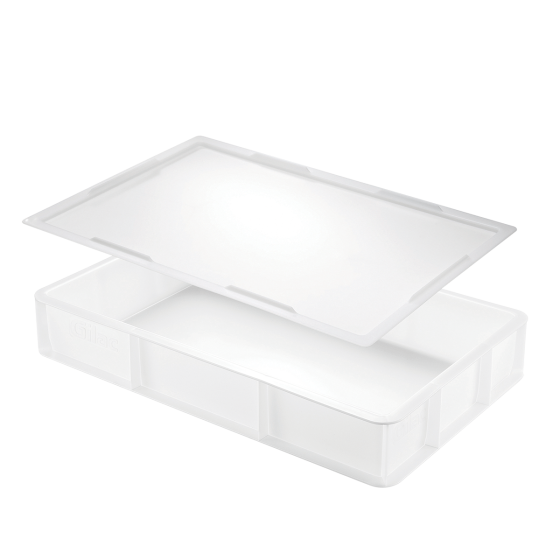 Lot bac à pâtons GN1/1 + couvercle - blanc