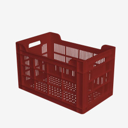 PERFORATED CRATE WITH HANDLE - 500 x 300