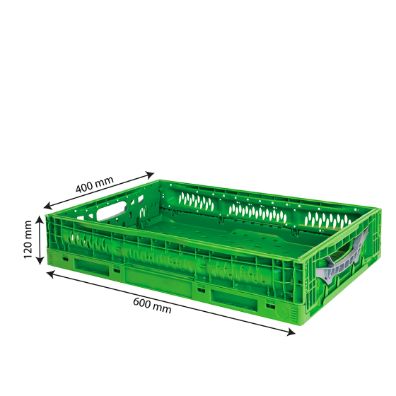Foldable stacking crate - 600 x 400