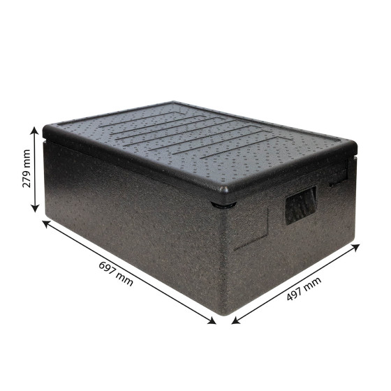 Conteneur isotherme 600 x 400 mm - 53 L - ouverture par le haut