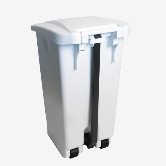 Poubelle à pédale économique 60 L, 80 L, 120 L - avec roues - 5 couleurs