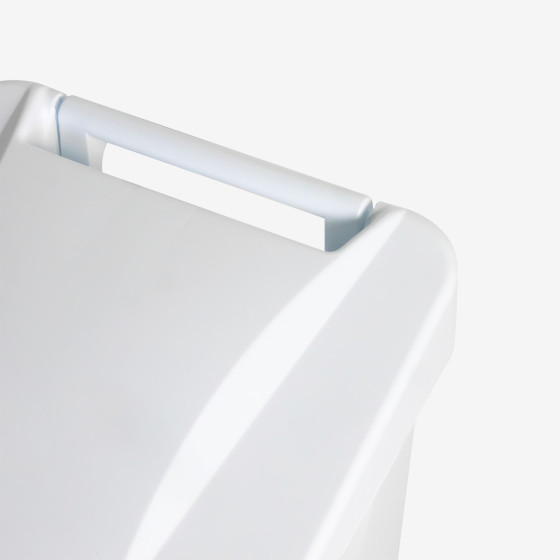 Eco pedal container + lid white 60 L, 80 L, 120 L