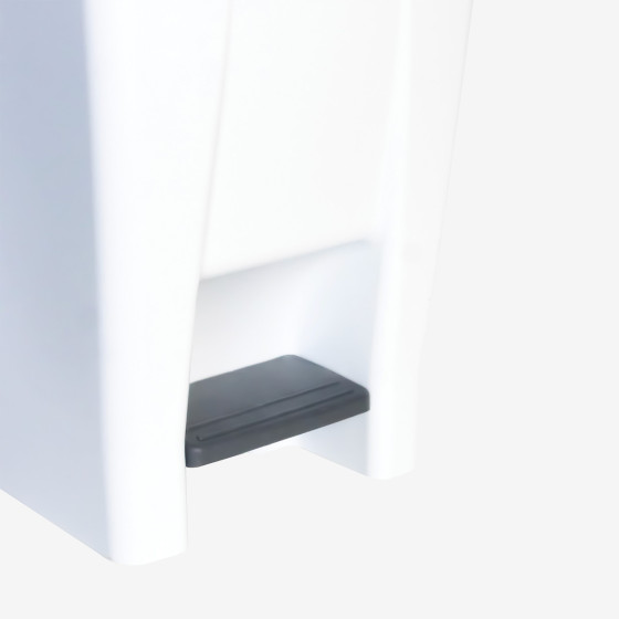 Eco pedal container + lid white 60 L, 80 L, 120 L