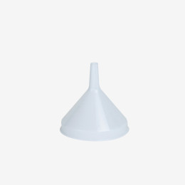 Traditional funnel  12 cm diameter  white