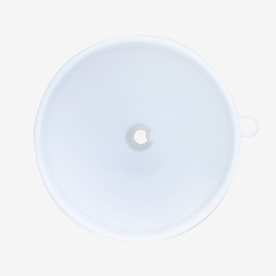 Entonnoir traditionnel - 12 cm de diamètre - blanc