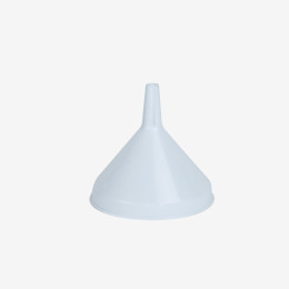 Traditional funnel  14 cm diameter  white
