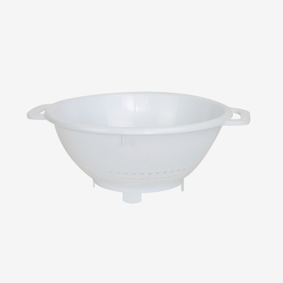 Colander  26 cm diameter  white