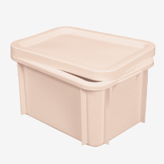 40 x 30 storage container with lid - 15 L - pink