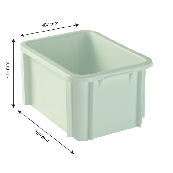 40 x 30 storage container - 15 L - light green