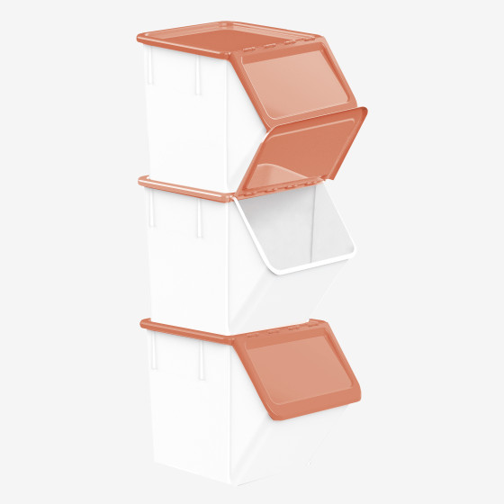 Lid for 40 L and 80 L storage container - terracotta
