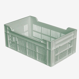 500 x 300 cm perforated crate - 20 L - light green