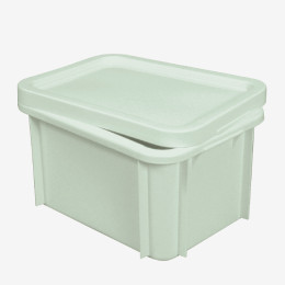 40 x 30 storage container with lid - 15 L - Light green