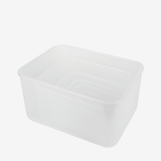 Translucent airtight box + blue lid