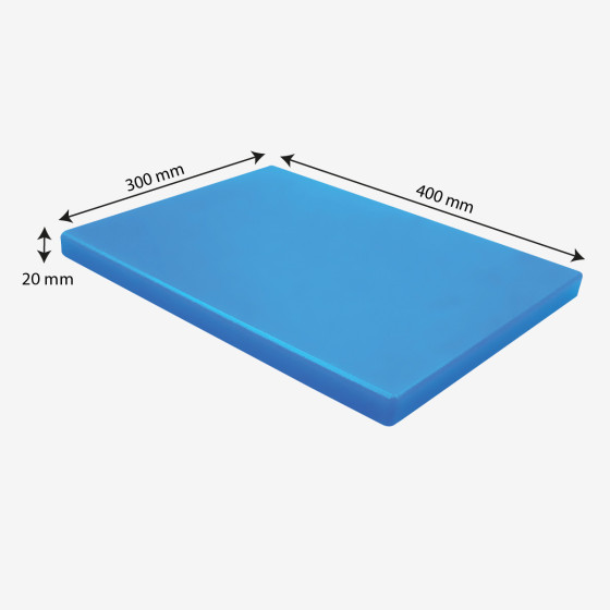 Planche à découper lisse 400 x 300 x 20 HACCP