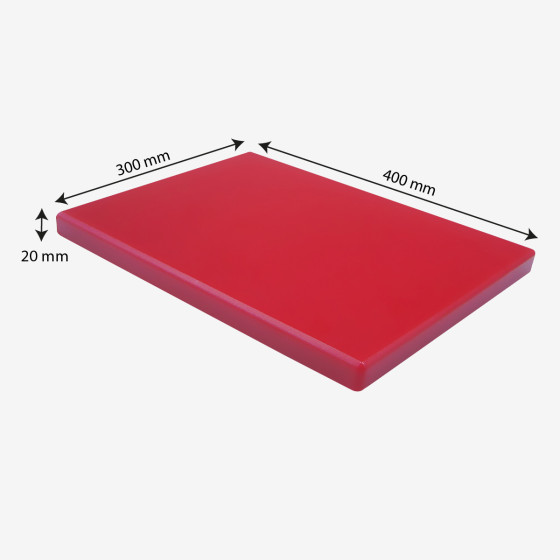 Planche à découper lisse 400 x 300 x 20 HACCP