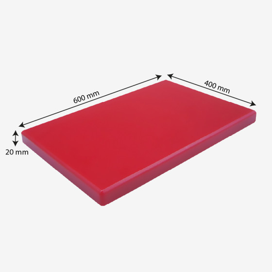 Smooth chopping board 600 x 400 x 20 HACCP
