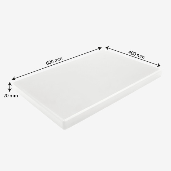 Planche à découper lisse 600 x 400 x 20 HACCP