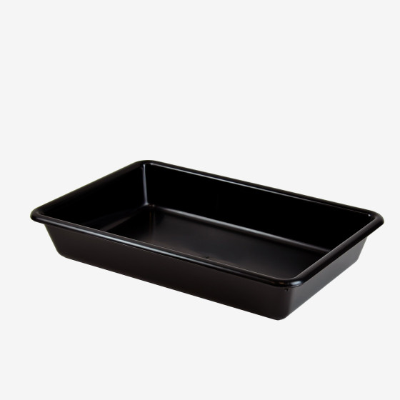 Bac plat noir