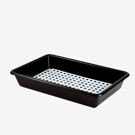 Bac plat noir