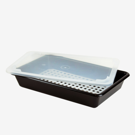 Bac plat noir