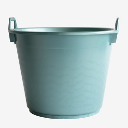 Baquet rond souple avec poignées - 40 L - vert