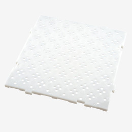 Set of 4x HACCP duckboard - 500 x 500mm, 22mm thick - 1m² - white