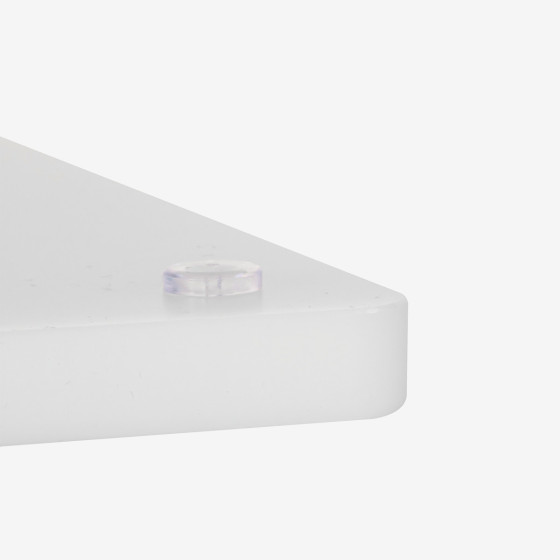 Smooth chopping board with juice channel 600 x 400 x 20 in HACCP color - White