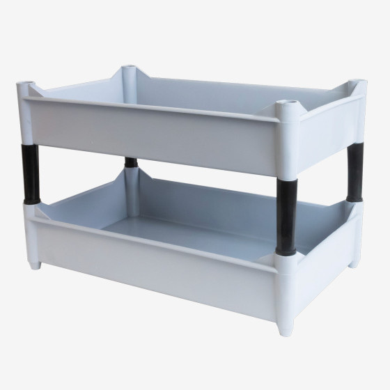 Bac sur pieds empilable 520 x 320 mm - 11 L - 2 couleurs
