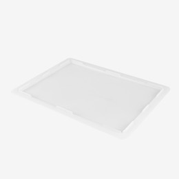 Couvercle pour demi-bac à pâtons 400 x 300 mm - blanc