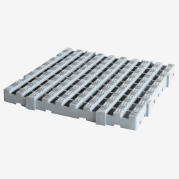 Flexible duckboard 50 x 50 cm, 50 mm thick - grey