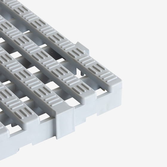 Flexible duckboard 50 x 50 cm, 50 mm thick - grey