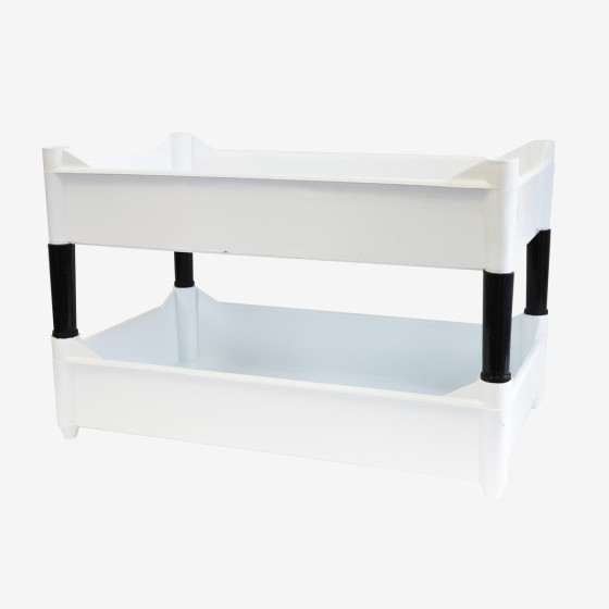 Spacer for pedestal containers - black