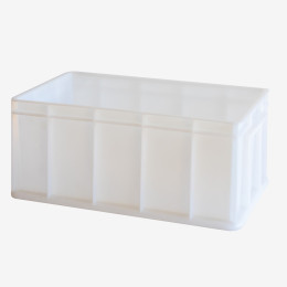 Stackable reinforced container 490 x 280 x 205 mm - 20 L - white