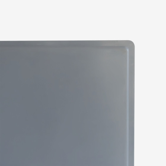 Bac renforcé empilable 800 x 600 x 130 mm - 45 L - gris