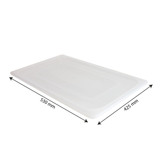 Couvercle pour bac Gastronorme GN 1/1 - transparent