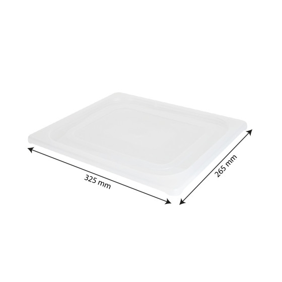 Couvercle pour bac Gastronorme GN 1/2 - transparent