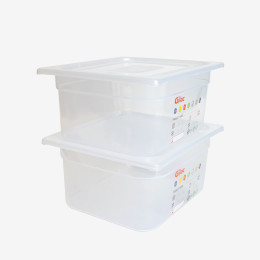 Gastronorm container + lid - GN1/2 HACCP - 150 mm - 9 L - Set of 2