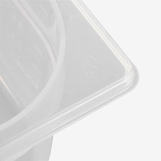 Bac gastronorme GN1/2 HACCP + couvercle - 150 mm - 9 L - Lot de 2