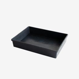 Bac a semis éco-durable plein GILAC 565 x 425 x 80 mm - 15 L - noir