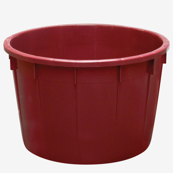 Baquet rond renforcé - de 110 L à 500 L - bordeaux