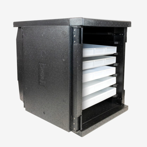 Conteneur isotherme 600 x 400 mm - 126 L - chargement frontal