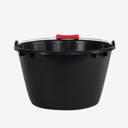 Seau rond éco-durable 15L - Poignée ergonomique - noir