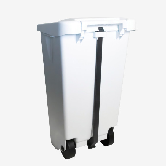 Poubelle à pédale économique 60 L, 80 L, 120 L - avec roues - 5 couleurs