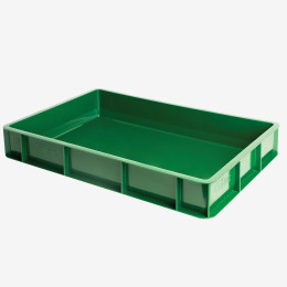 Caisse pleine en PEHD recyclé 600 x 400 mm - 15 L