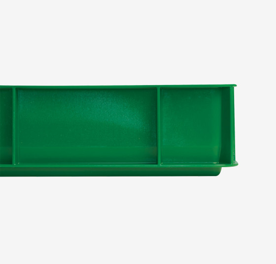 Caisse pleine en PEHD recyclé 600 x 400 mm - 15 L