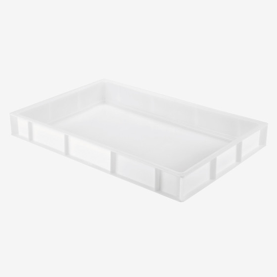 Set of 10 dough containers 600 x 400 x 76 mm, 14 L - white